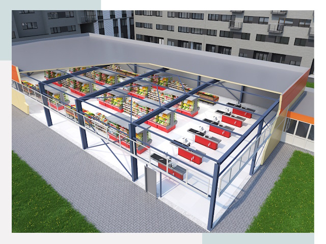 Строительство магазинов в Рузаевка от 622 руб. за м²