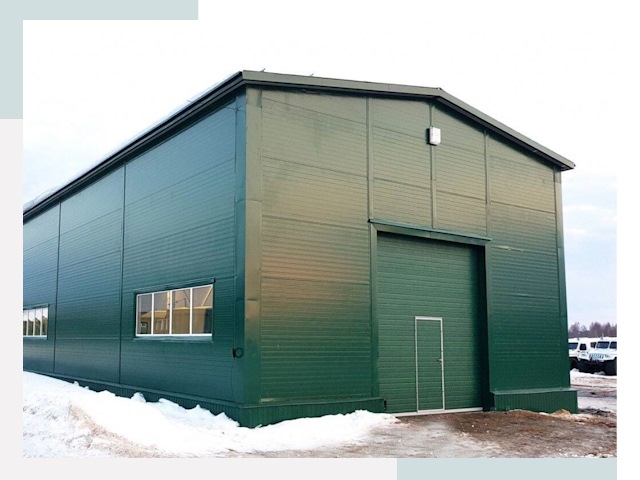 Двускатные ангары в Рузаевке