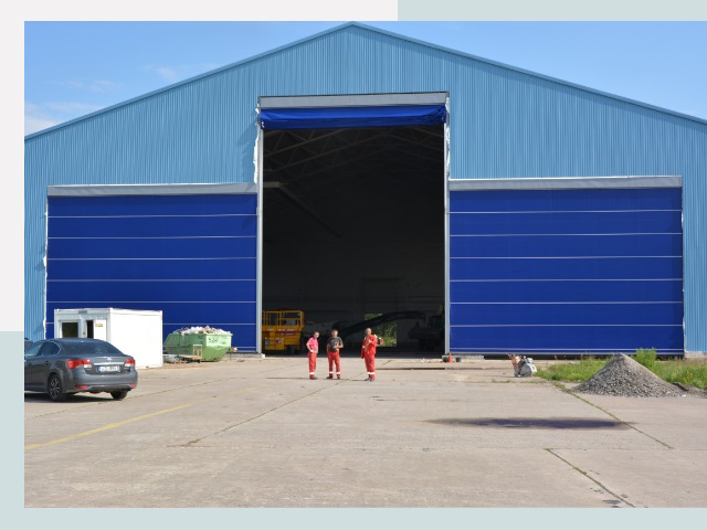 Ангарные ворота в Рузаевка от СтальСтрой-Рзв по цене 622 руб.