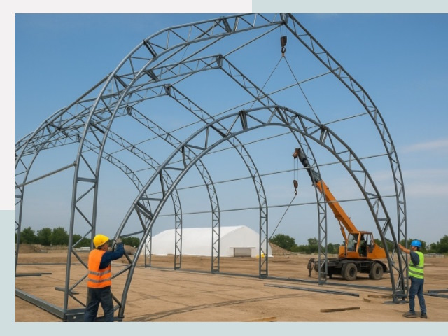 Монтаж ангаров в Рузаевке от 622 руб. - Надежно и быстро